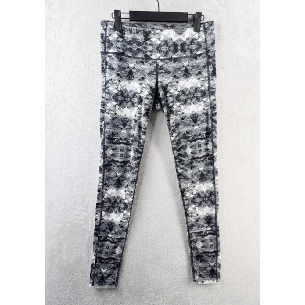 Athleta Cosmic Chaturanga Leggings Sz S Geometric Gray Print